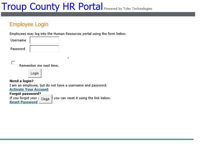TC HR Portal Screenshot